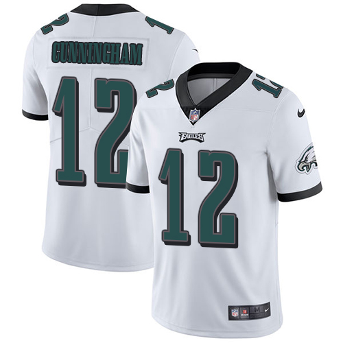 Nike Eagles #12 Randall Cunningham White Youth Stitched NFL Vapor Untouchable Limited Jersey